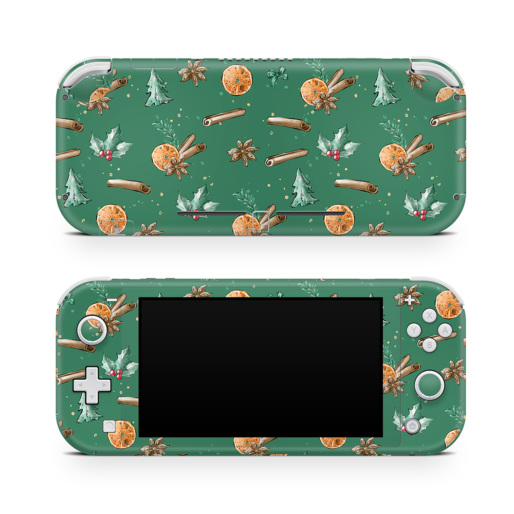 Cozy Spices Green Nintendo Switch Lite Skin