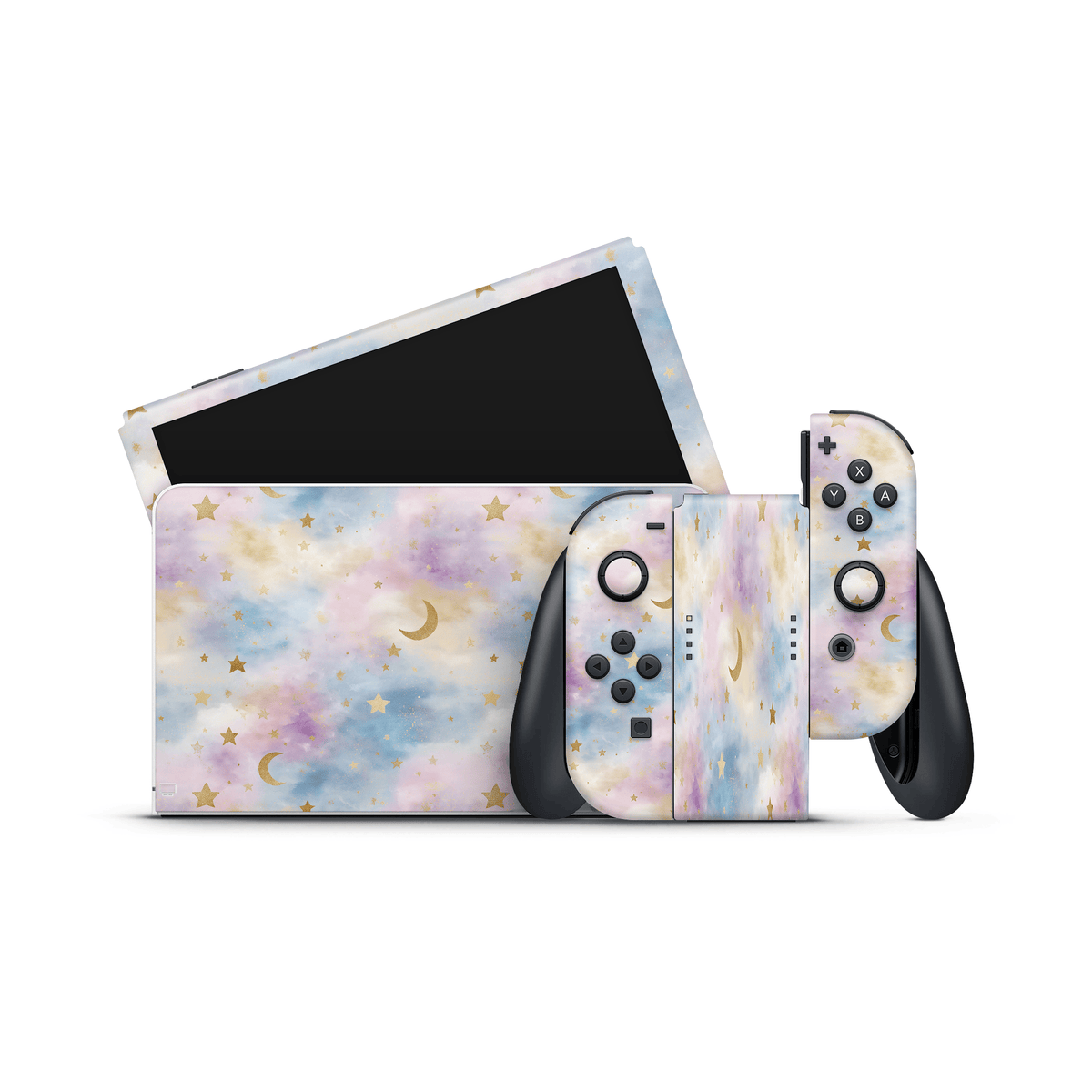 Whimsy Celestial Nintendo Switch OLED skin