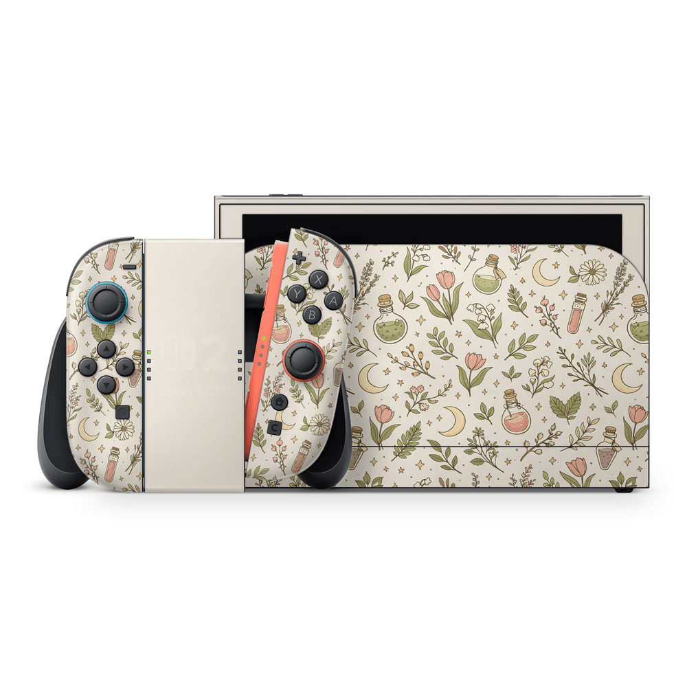 Witchy Botanicals Nintendo Switch 2 Decal Skin