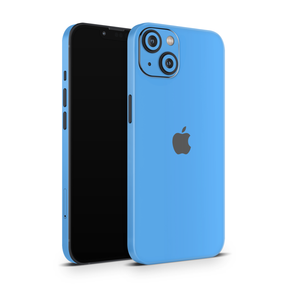 Electric Blue Apple iPhone Skins