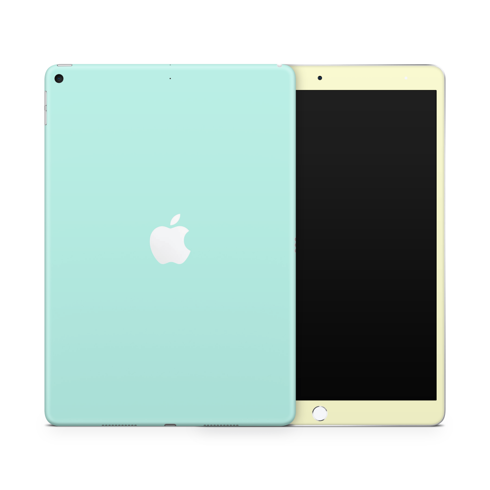Yellow Mint Retro Pastels Apple iPad Skin