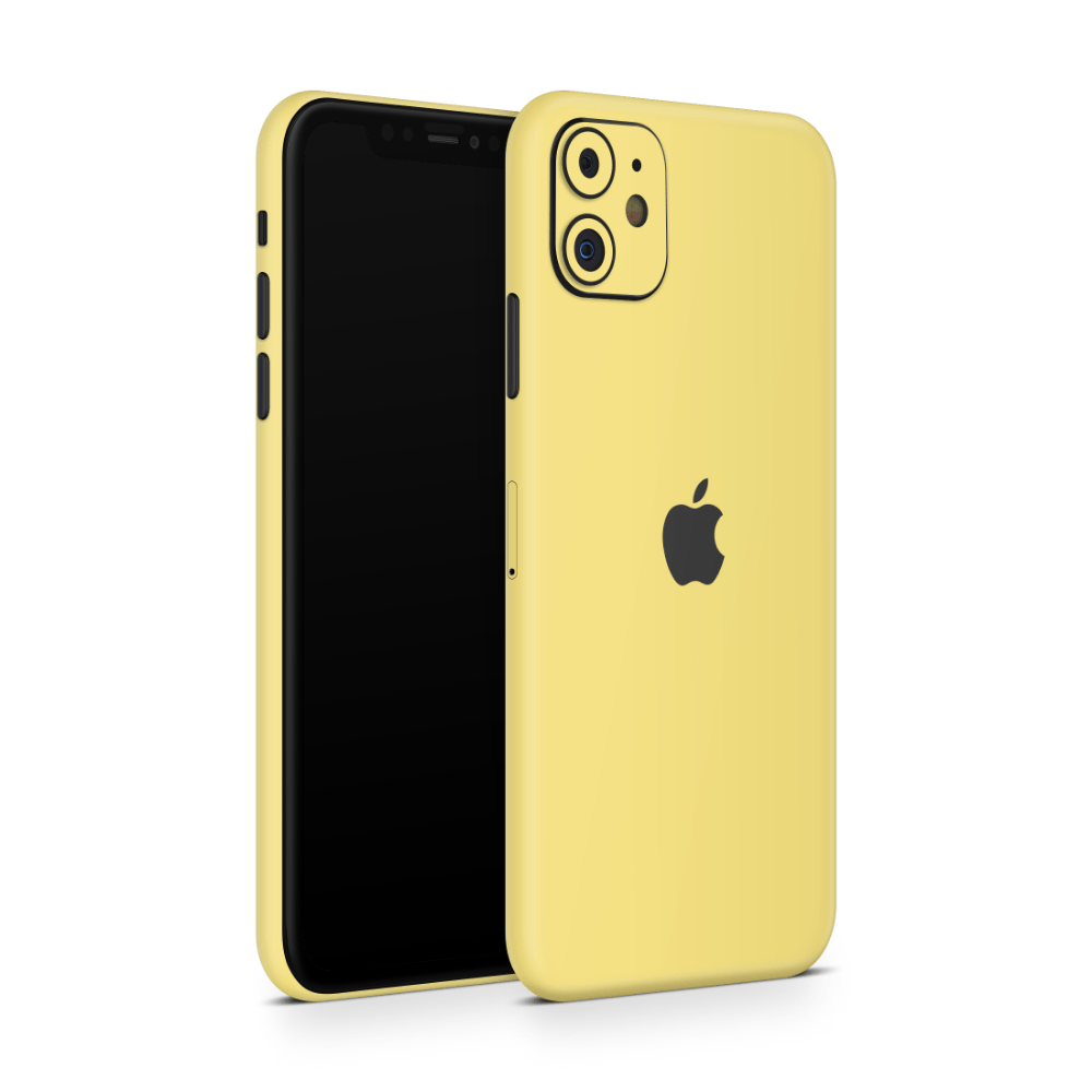 Mustard Yellow Apple iPhone Skins