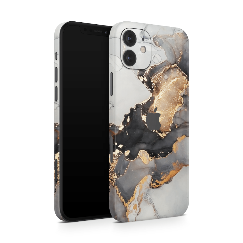 Black Marble Apple iPhone Skins