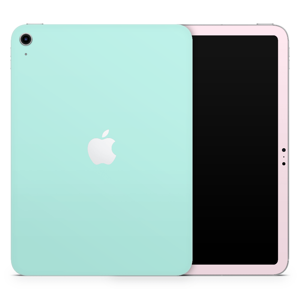 Pink Mint Retro Pastels Apple iPad Skin