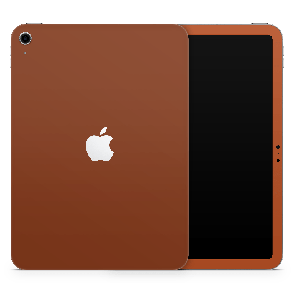Burnt Orange Apple iPad Skin