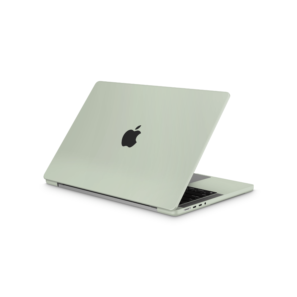 Sage Green Apple MacBook Skins