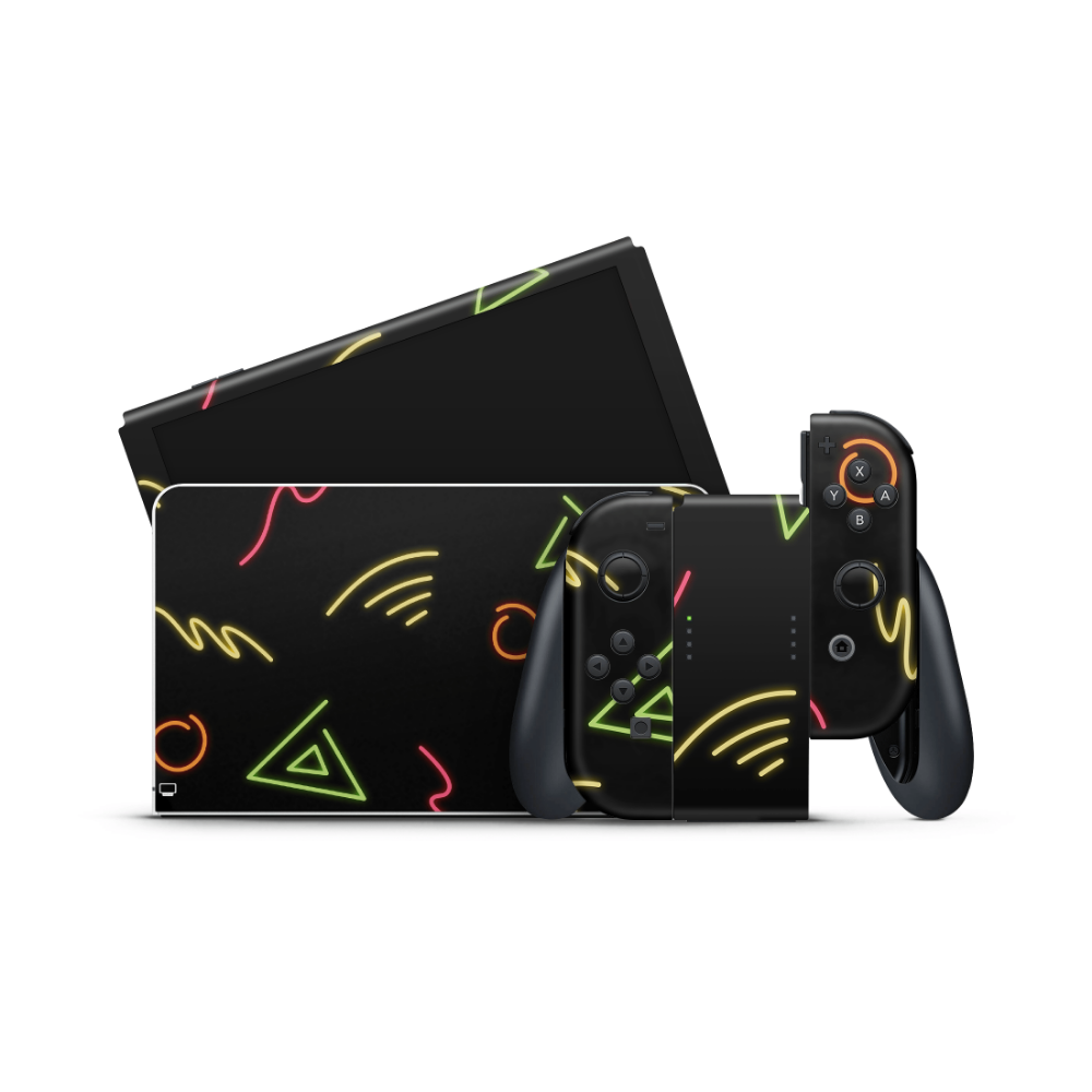 Warm Electric Nintendo Switch OLED Skin