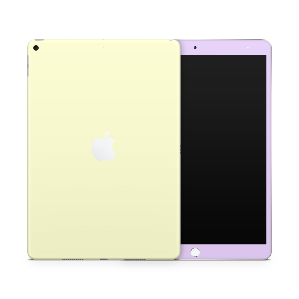 Lilac Yellow Retro Pastels Apple iPad Skin