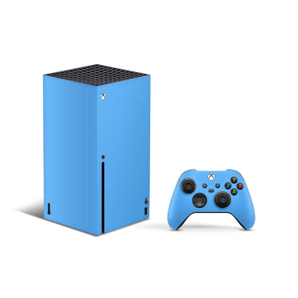 Electric Blue Xbox Series X Skin