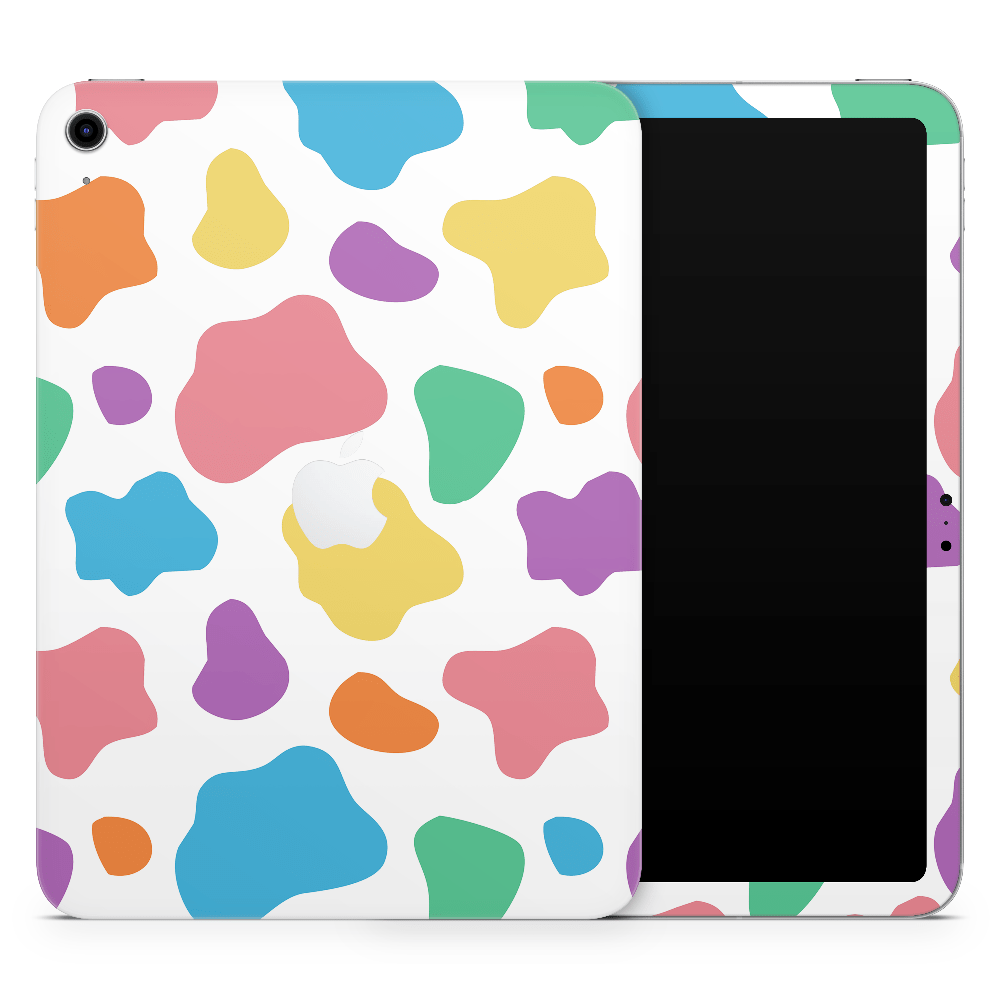 Rainbow Moo Moo Apple iPad Skin