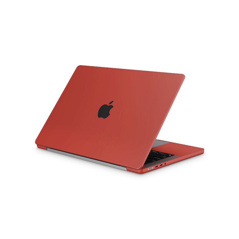Cherry Red Apple MacBook Skins