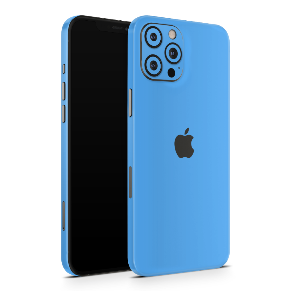 Electric Blue Apple iPhone Skins