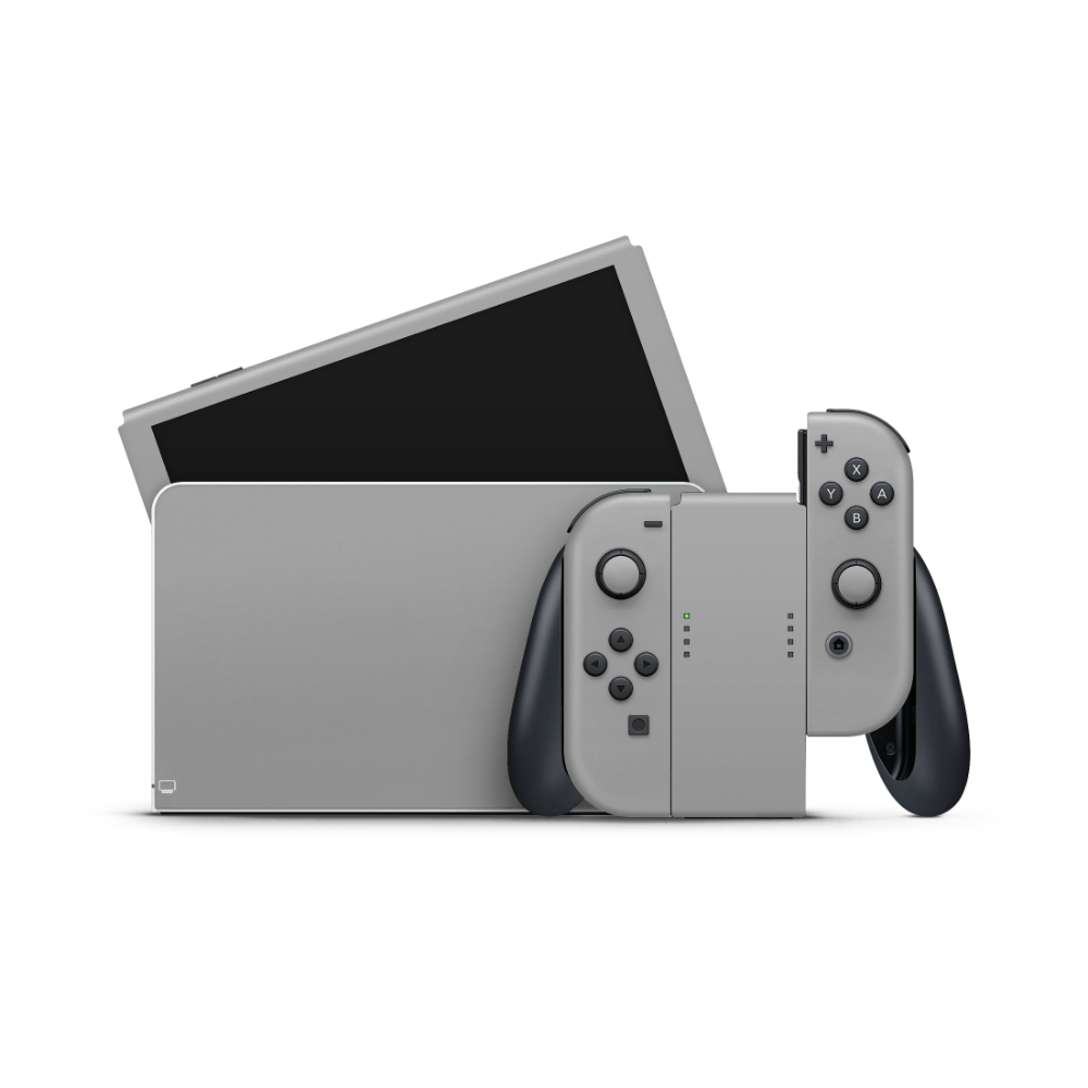 Balanced Grey Nintendo Switch OLED Skin