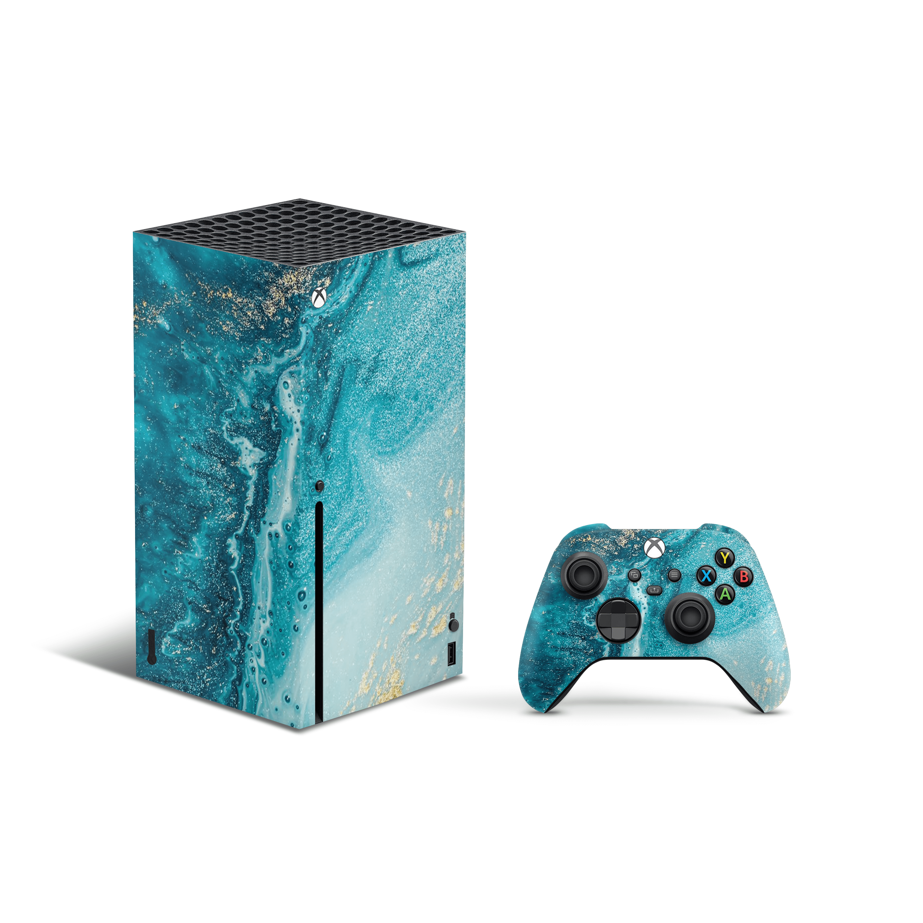 Aqua Beach Xbox Series X Skin