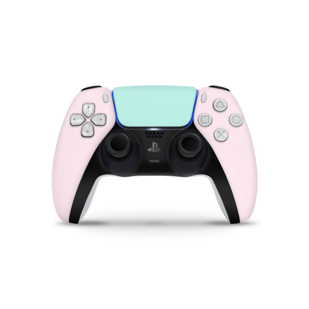 Pink Mint Retro Pastels PS5 Controller Skin