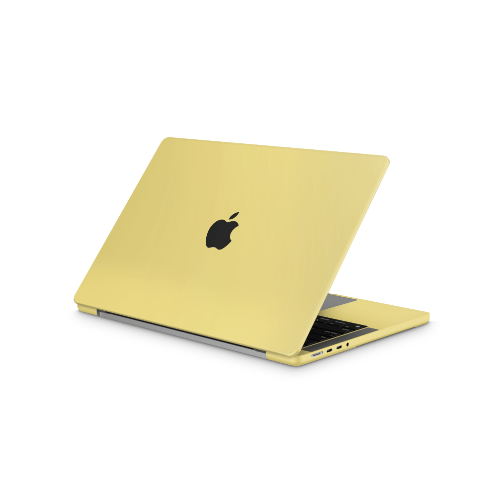 Mustard Yellow Apple MacBook Skins