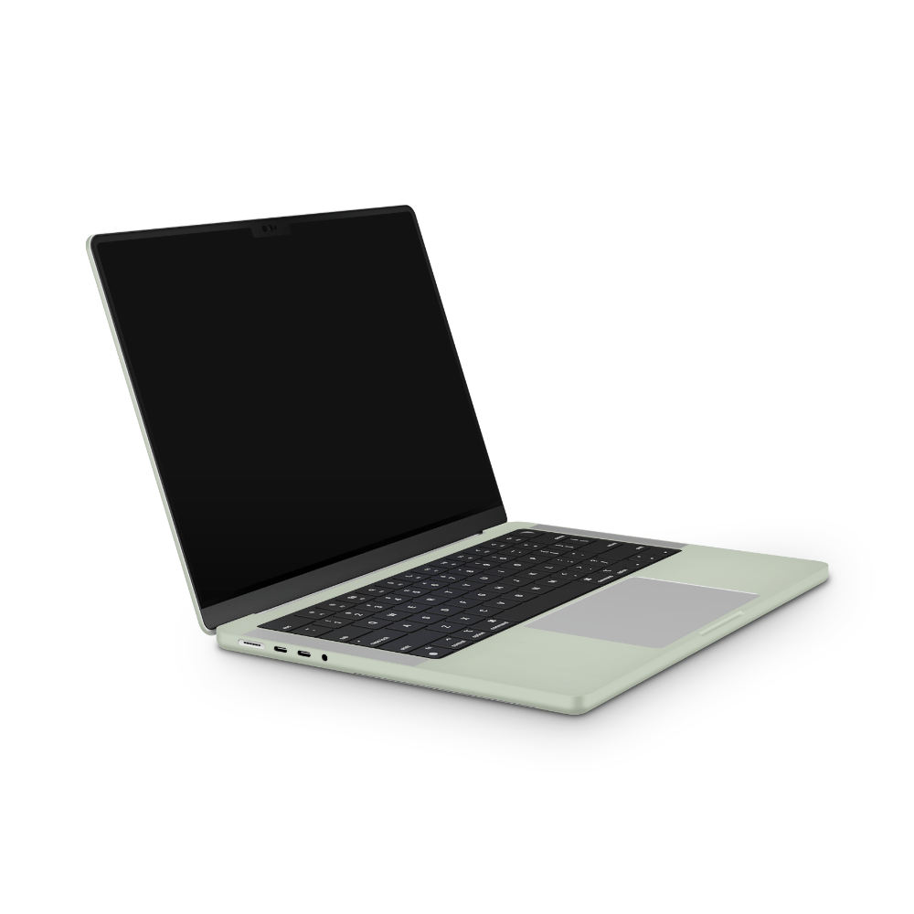 Sage Green Apple MacBook Skins