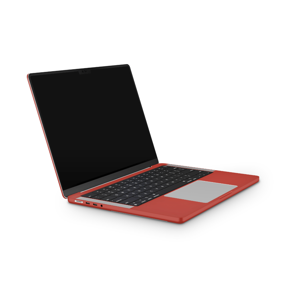 Cherry Red Apple MacBook Skins