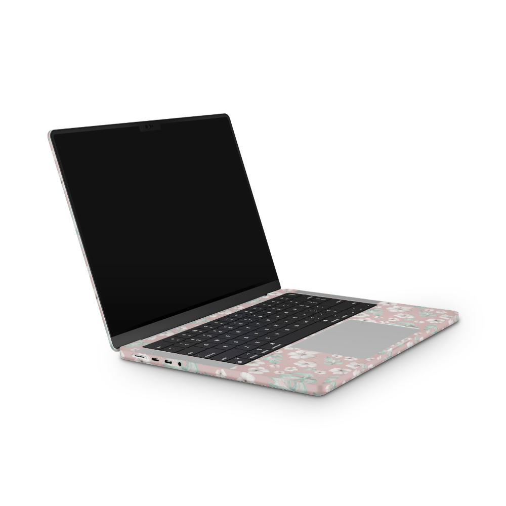 Mauve Wildflowers Apple MacBook Skins