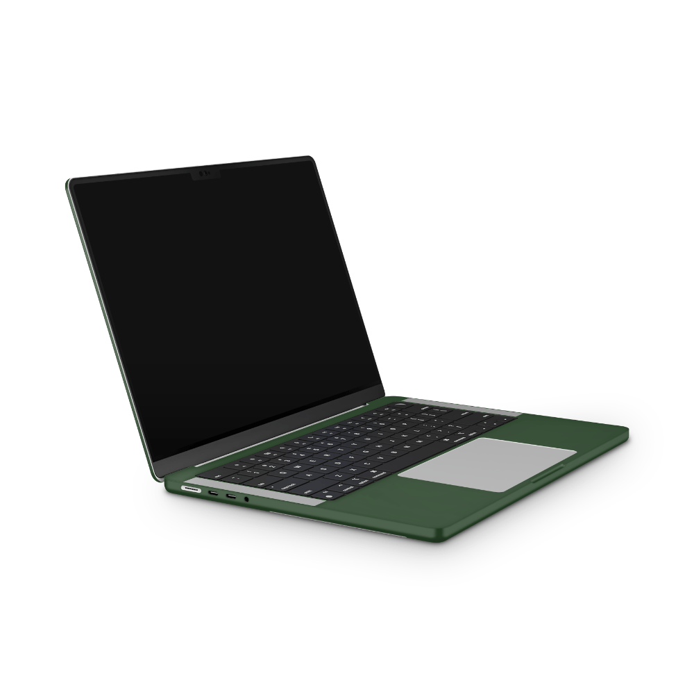 Forest Green Apple MacBook Skins