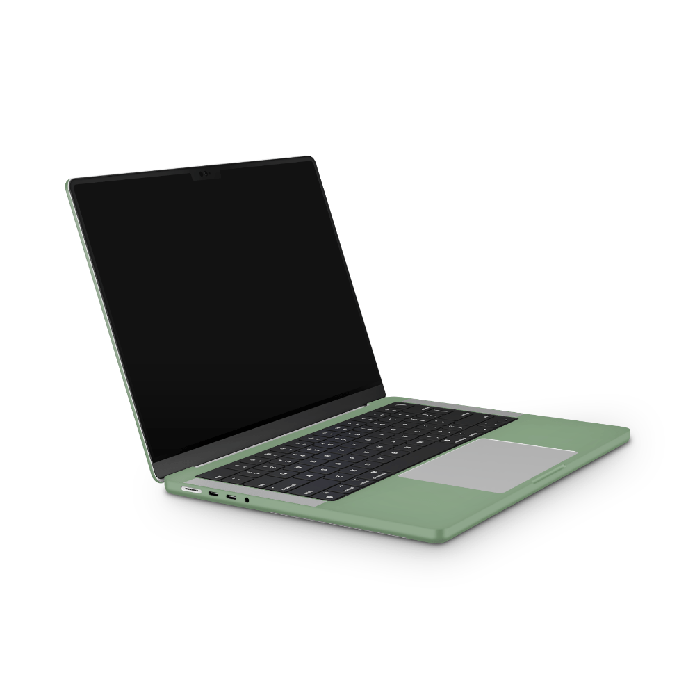 Juniper Green Apple MacBook Skins