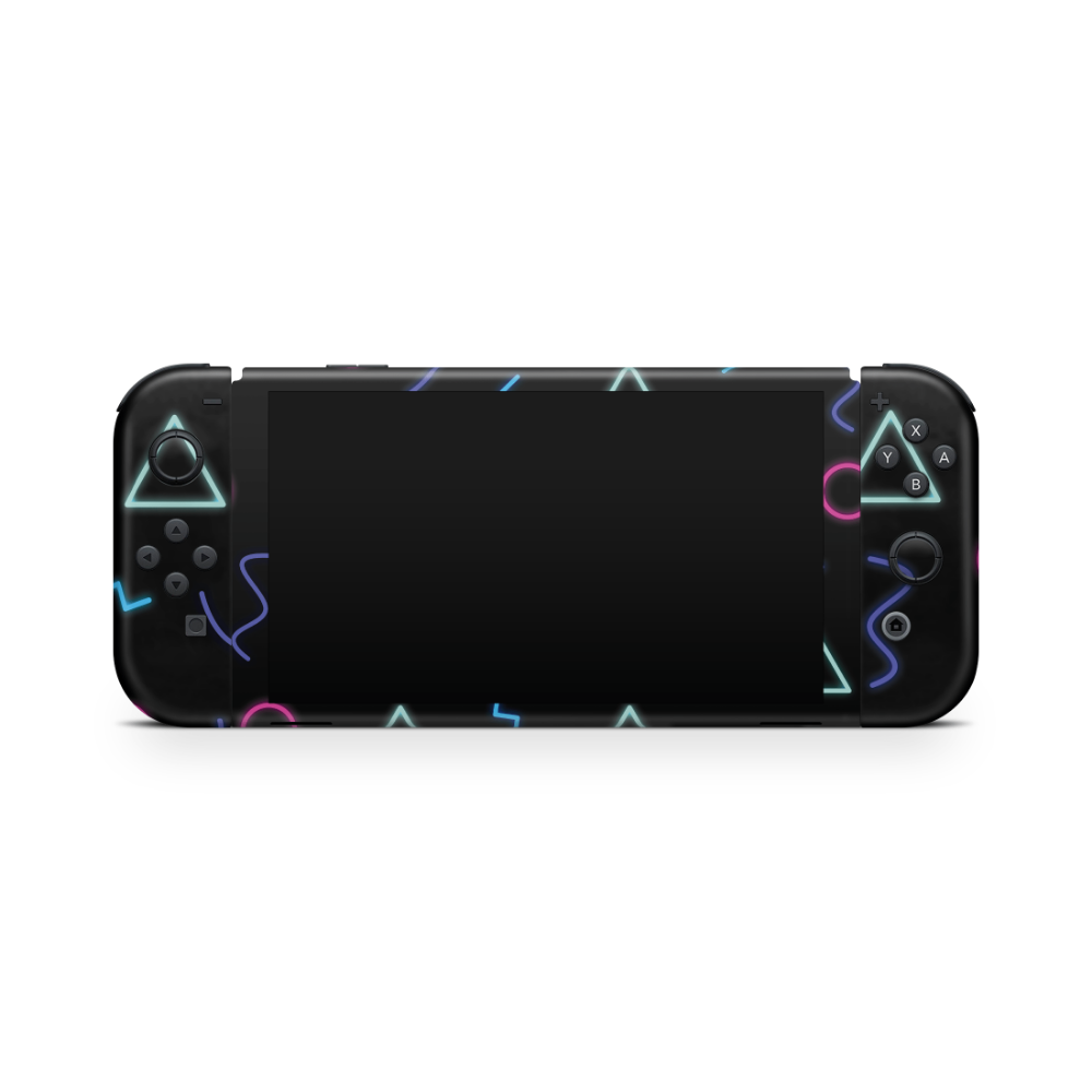 Cool Electric Nintendo Switch OLED Skin