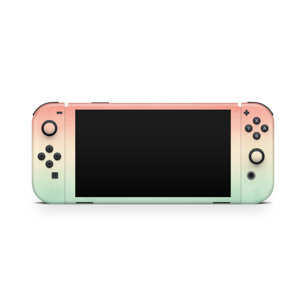 Peachy Sunset Nintendo Switch OLED Skin