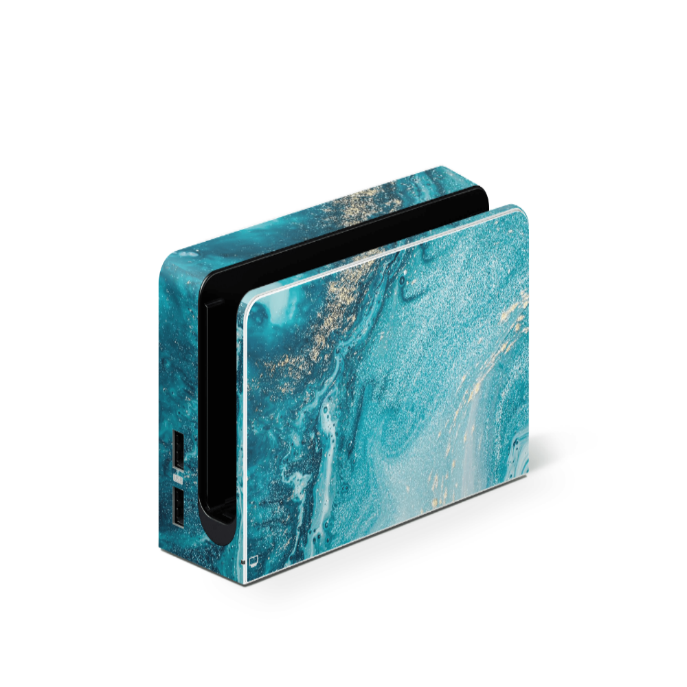 Aqua Beach Nintendo Switch OLED Skin