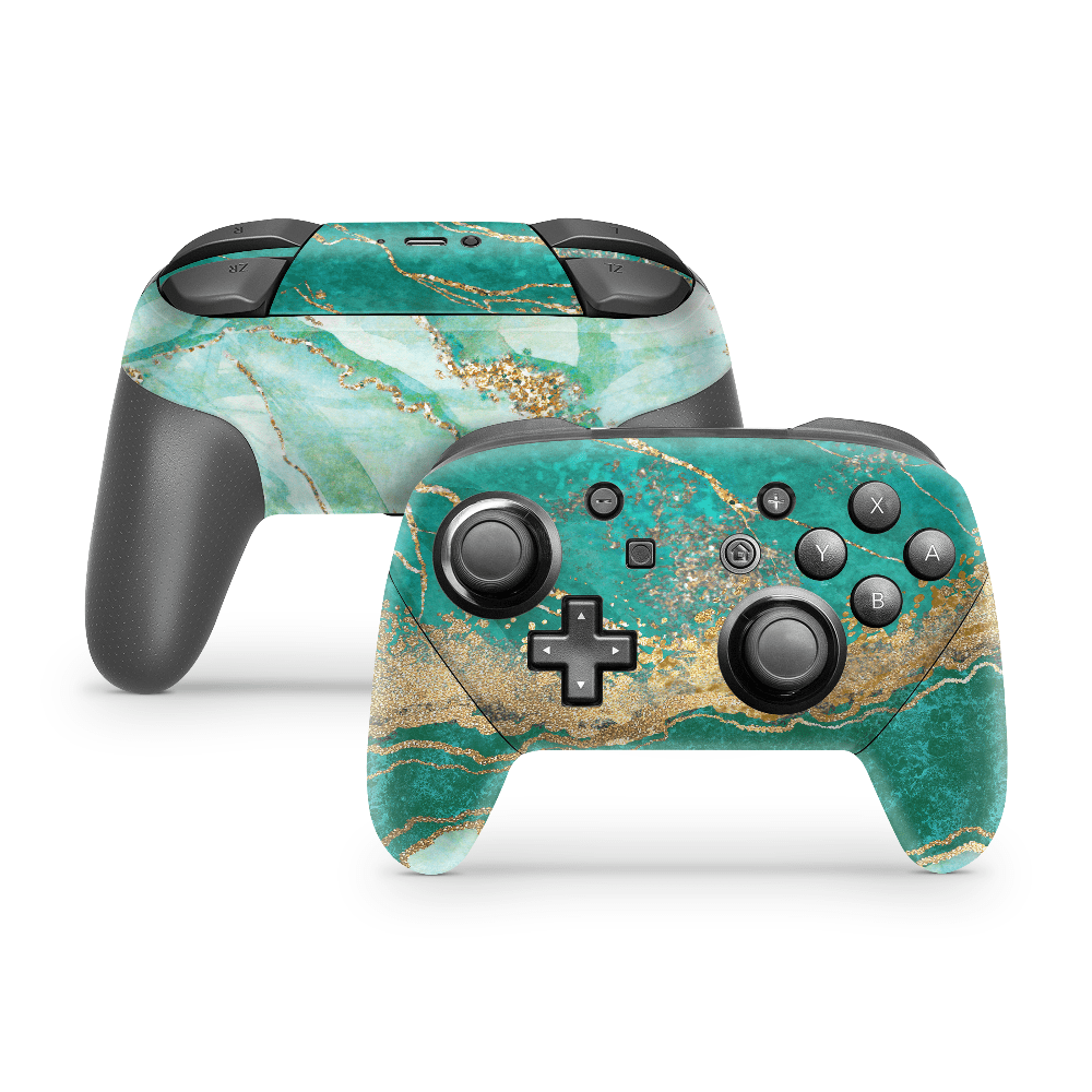 Emerald Beach Nintendo Switch Pro Controller Skin