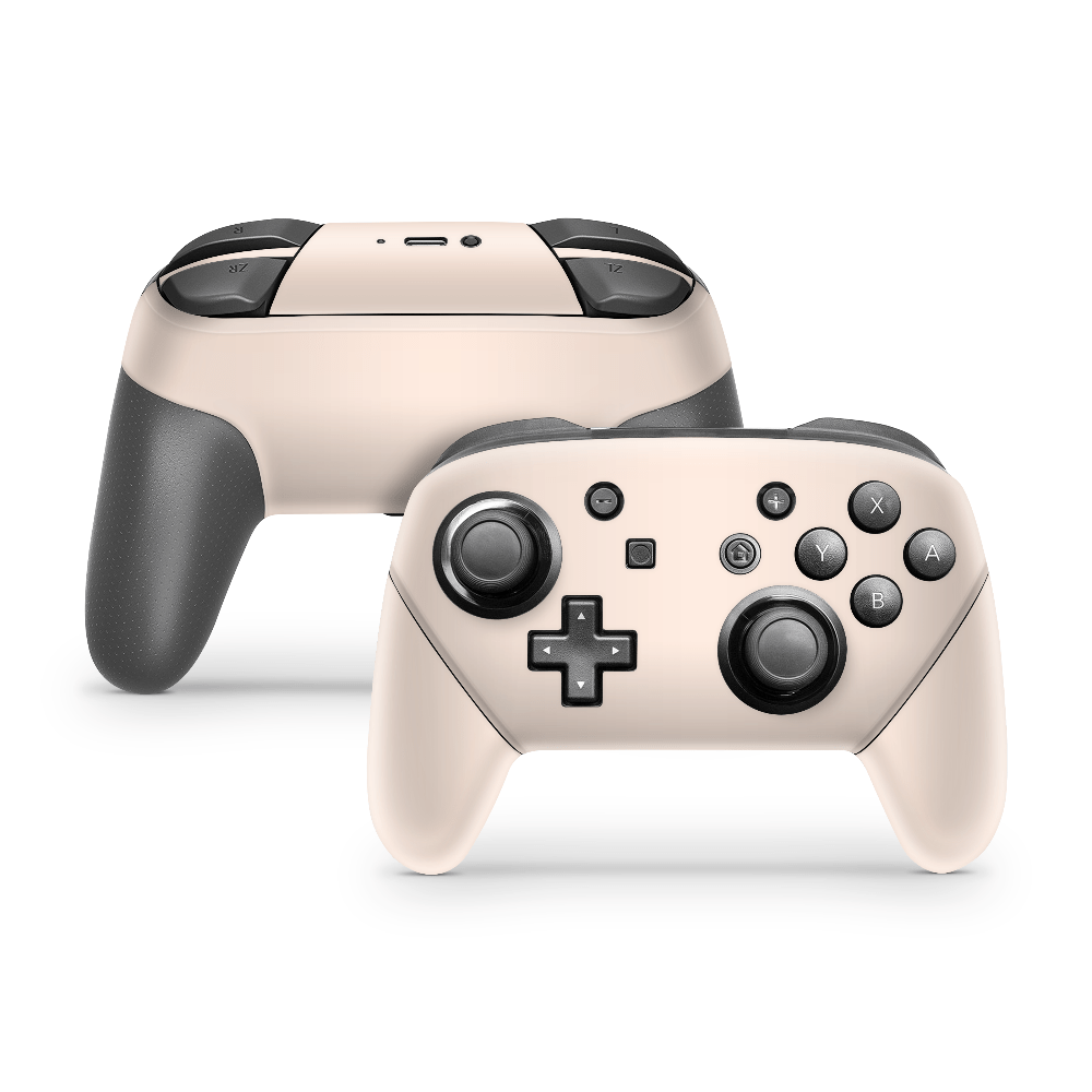 Light Creme Nintendo Switch Pro Controller Skin