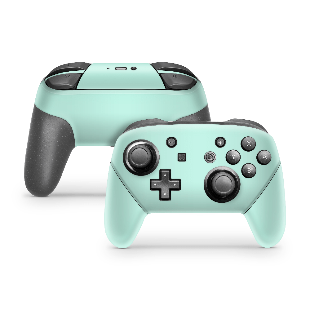 Pastel Mint Nintendo Switch Pro Controller Skin
