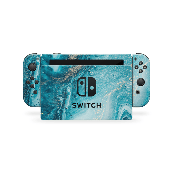 Aqua Beach Nintendo Switch Skin