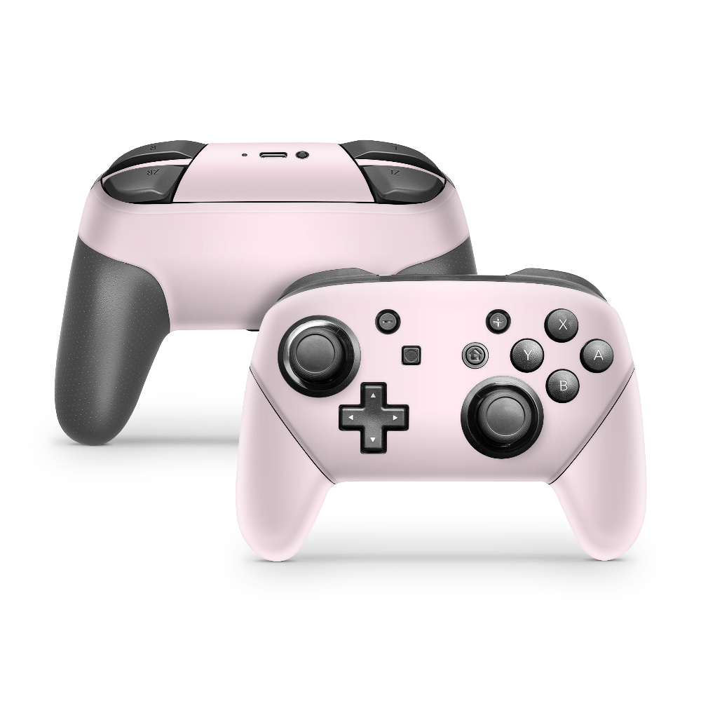 Baby Pink Nintendo Switch Pro Controller Skin