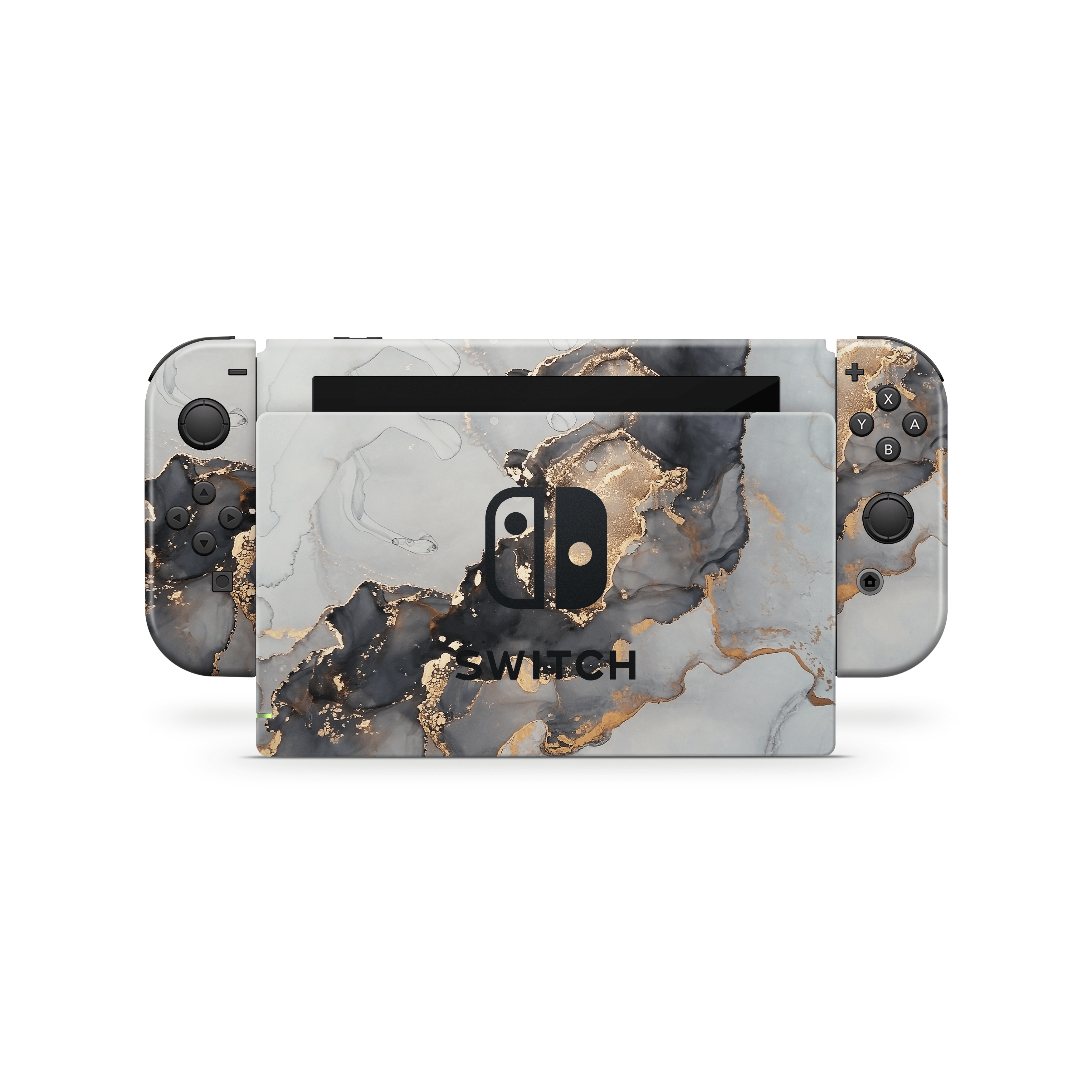 Black Marble Nintendo Switch Skin