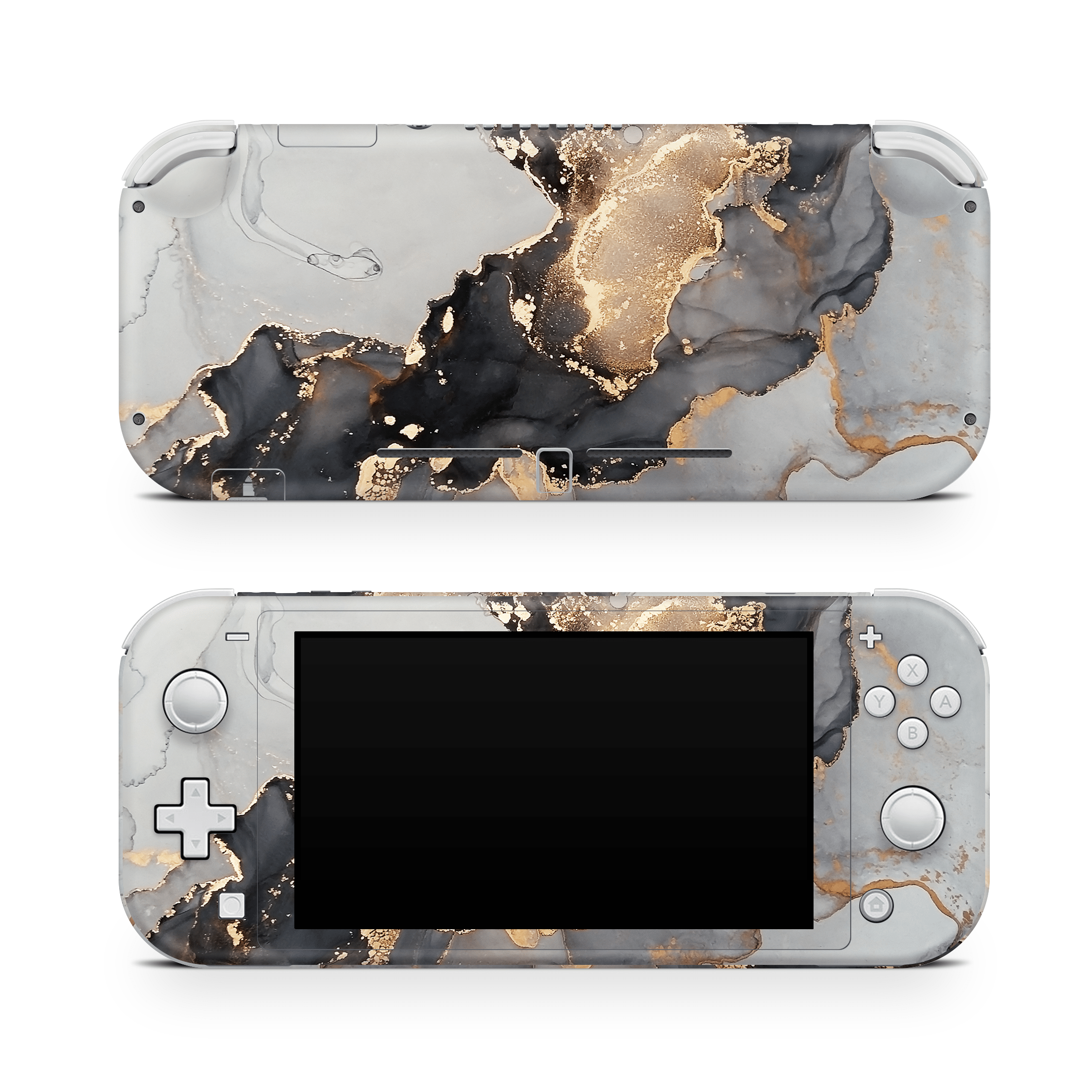 Black Marble Nintendo Switch Lite Skin
