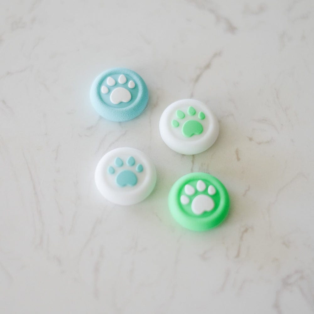 Blue & Green Paw Thumb Grips (2 Sizes Available)