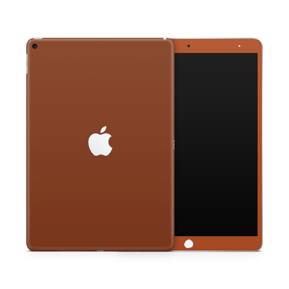 Burnt Orange Apple iPad Skin