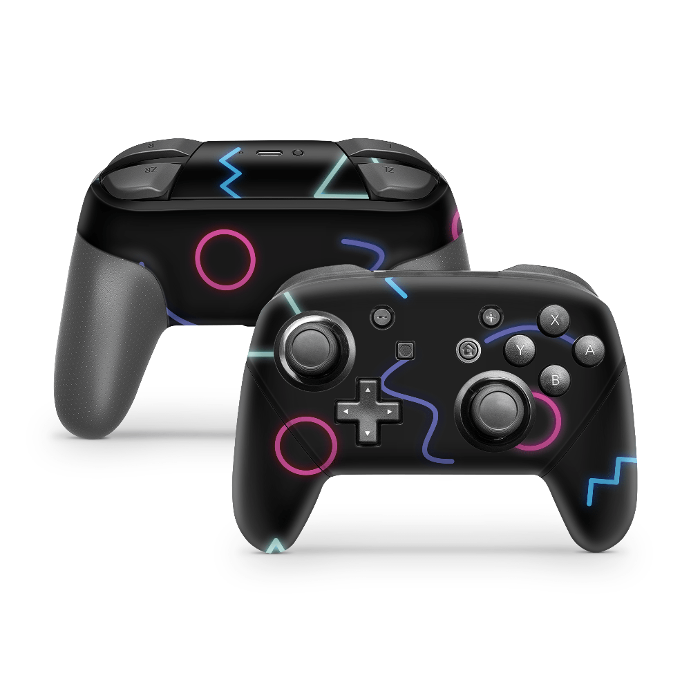 Cool Electric Nintendo Switch Pro Controller Skin