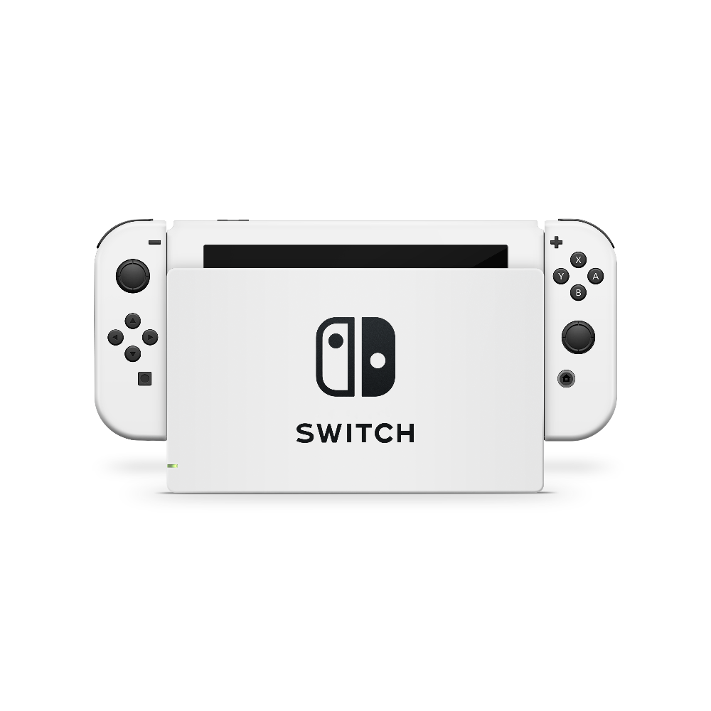 Crisp White Nintendo Switch Skin