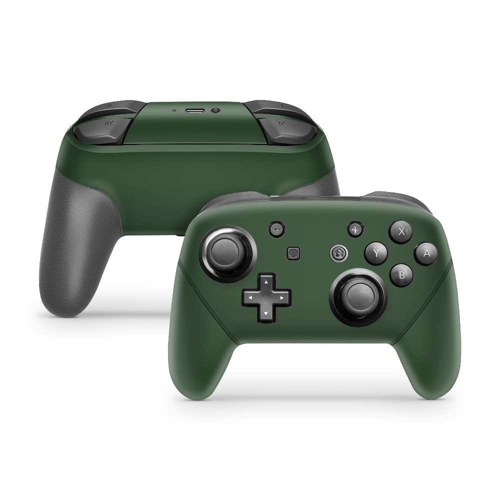 Forest Green Nintendo Switch Pro Controller Skin