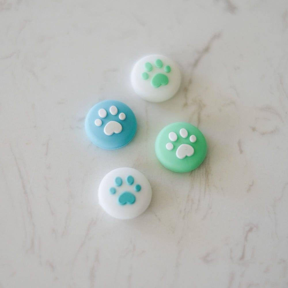Blue & Green Paw Thumb Grips (2 Sizes Available)