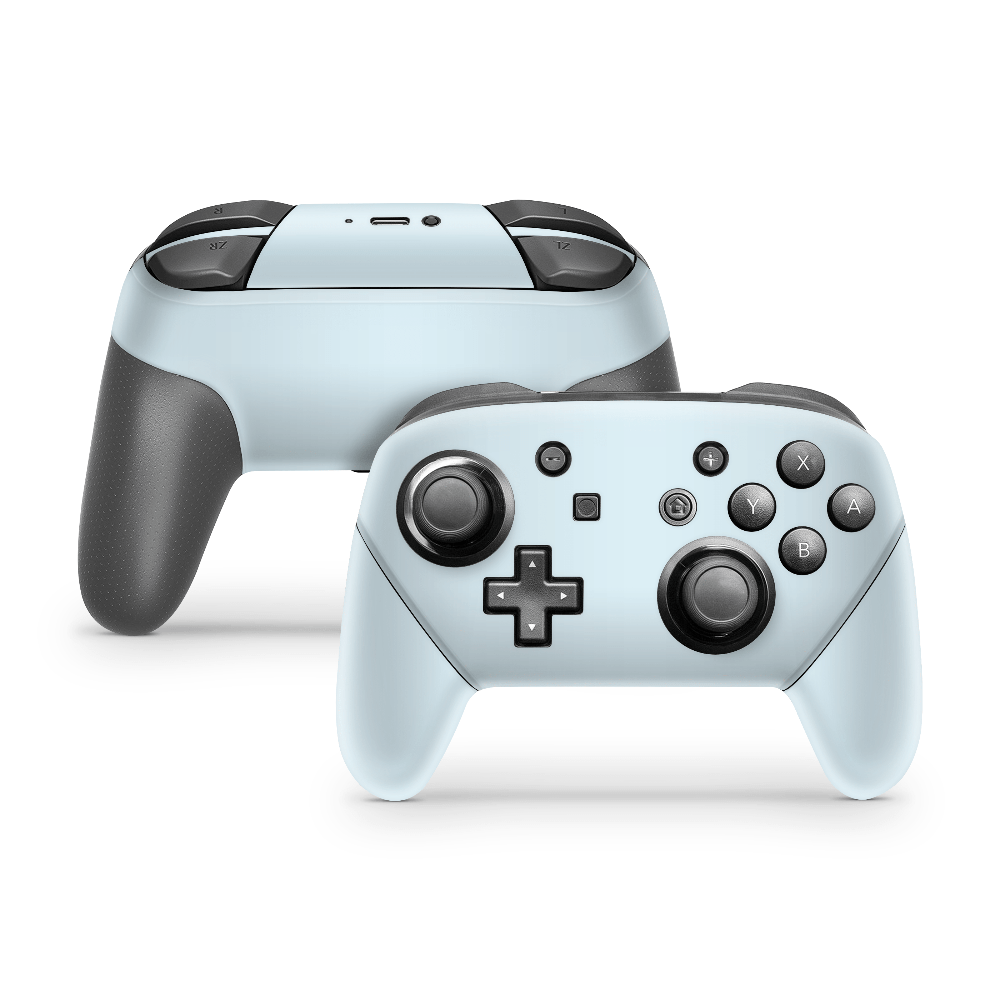 Icy Blue Nintendo Switch Pro Controller Skin