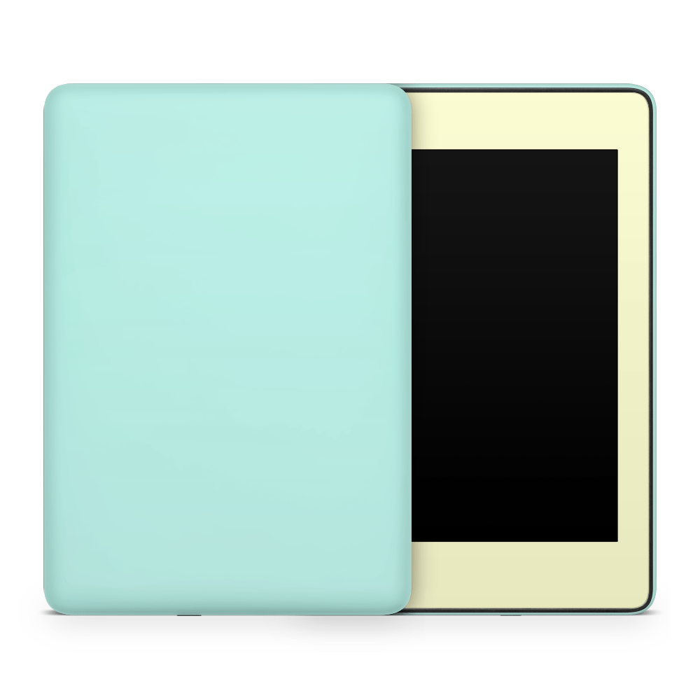 Yellow Mint Retro Pastels Amazon Kindle Skins