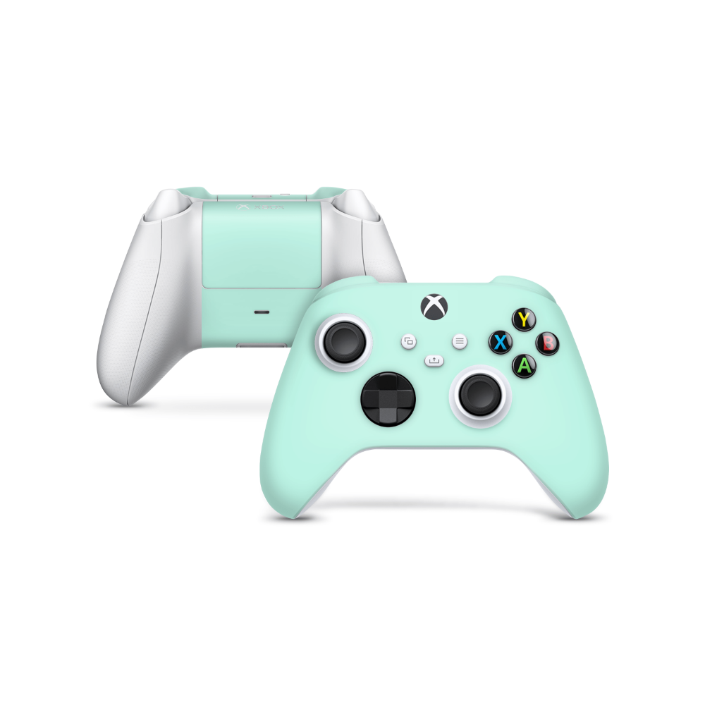 Mint Marbling Ps5 Controller Skin