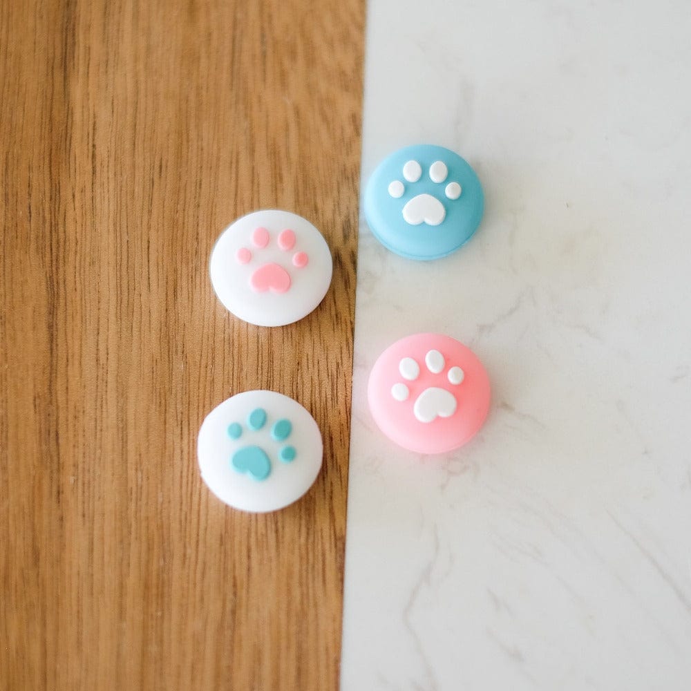 Pink & Blue Paw Thumb Grips (2 Sizes Available)