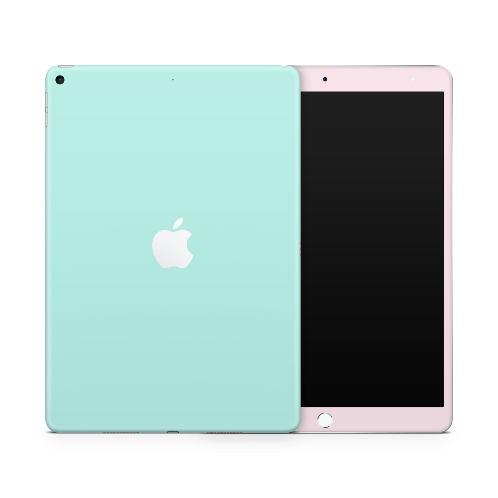 Pink Mint Retro Pastels Apple iPad Skin