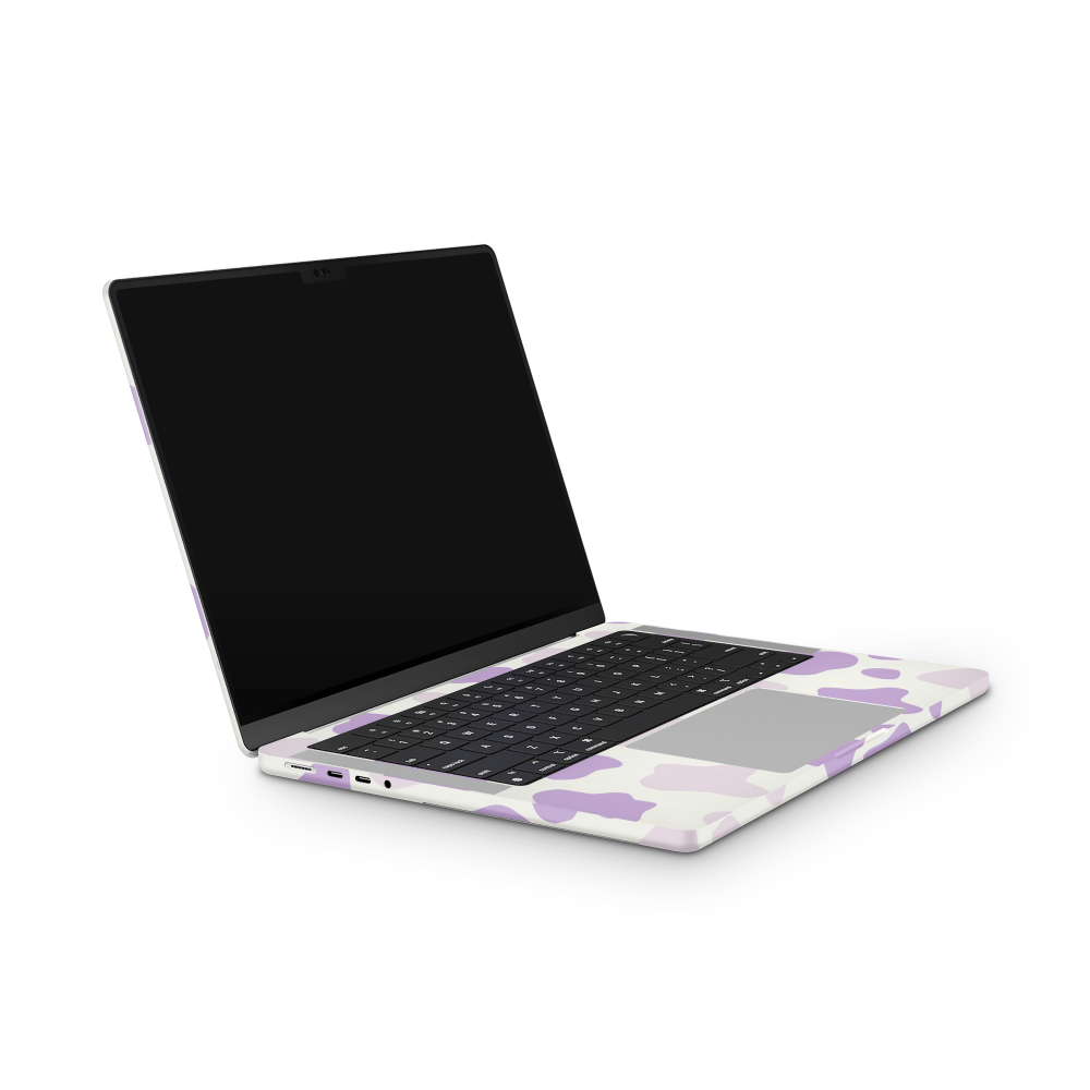 Lavender Moo Moo Apple MacBook Skins