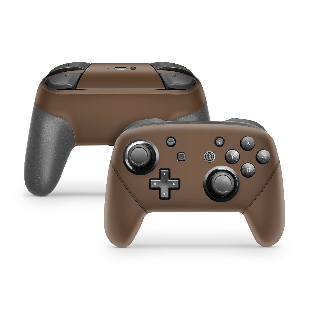 Dark Chocolate Nintendo Switch Pro Controller Skin