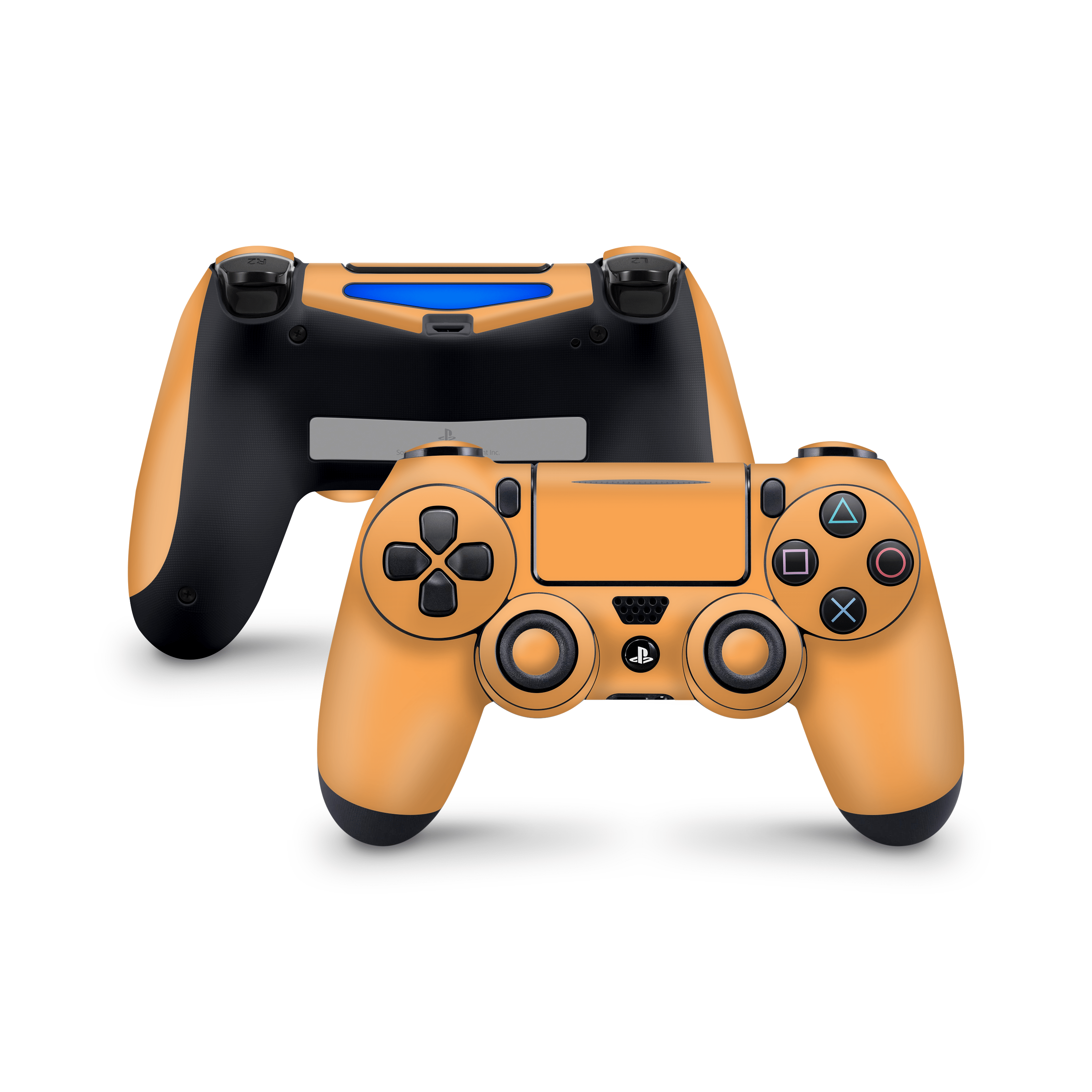 Retro Orange PS4 Dualshock Controller Skin