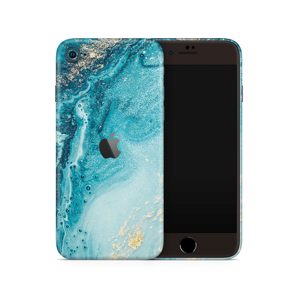 Aqua Beach Apple iPhone Skins